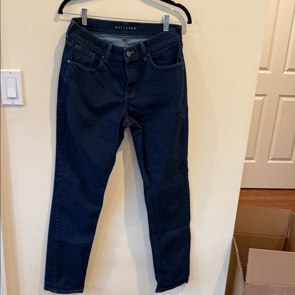 Mott & Bow Women's Dark Blue Boyfriend Jeans
